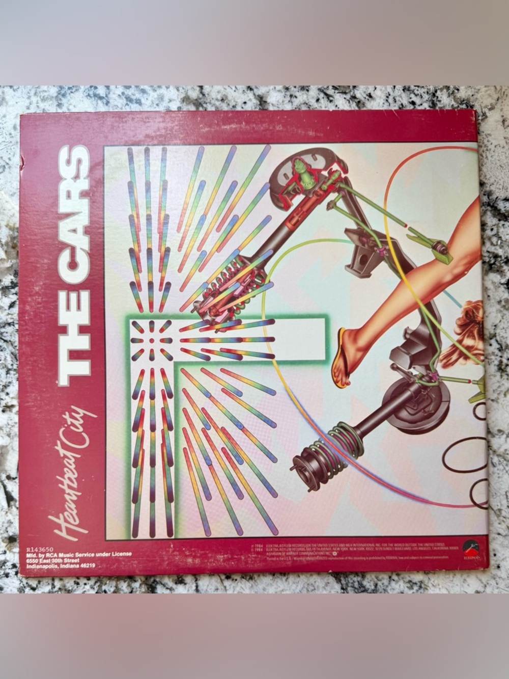 The Cars _Heartbeat City_ Vinyl LP Record Album_Original 1984 Pressing